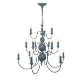 David Hunt Lighting Flemish 15Lt Chandelier Bespoke